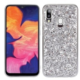 Coverup Glitter Back Cover - Samsung Galaxy A20e Hoesje - Grijs