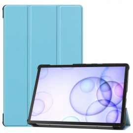 Tri-Fold Book Case - Samsung Galaxy Tab S6 Hoesje - Lichtblauw