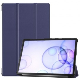 Tri-Fold Book Case - Samsung Galaxy Tab S6 Hoesje - Donkerblauw