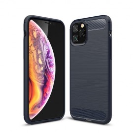 Armor Brushed TPU Back Cover - iPhone 11 Pro Hoesje - Blauw