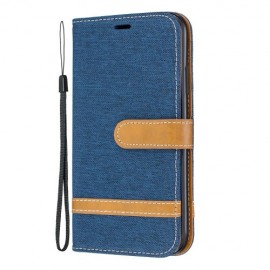 Denim Book Case - iPhone 11 Hoesje - Blauw