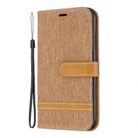 Denim Book Case - iPhone 11 Hoesje - Bruin