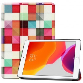 Tri-Fold Book Case met Wake/Sleep - iPad 10.2 Hoesje - Colour Squares