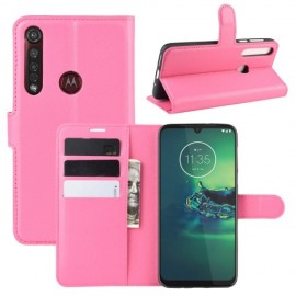 Book Case - Motorola Moto G8 Plus Hoesje - Roze