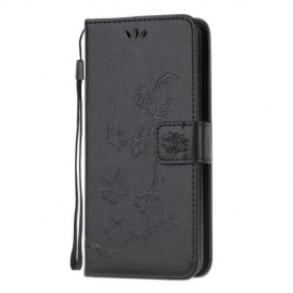 Coverup Bloemen & Vlinders Book Case - Samsung Galaxy A71 Hoesje - Zwart