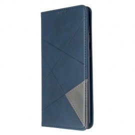 Geometric Book Case - Samsung Galaxy A71 Hoesje - Blauw