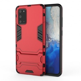 Armor Kickstand Back Cover - Samsung Galaxy S20 Plus Hoesje - Rood