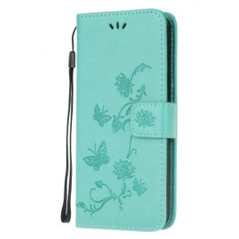 Bloemen & Vlinders Book Case - Samsung Galaxy S20 Ultra Hoesje - Groen