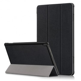 Tri-Fold Book Case - Lenovo Tab M10 (TB-X605F) Hoesje - Zwart