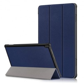 Tri-Fold Book Case met Wake/Sleep - Lenovo Tab M10 Hoesje - Donkerblauw