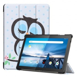Tri-Fold Book Case met Wake/Sleep - Lenovo Tab M10 Hoesje - Groene Uil