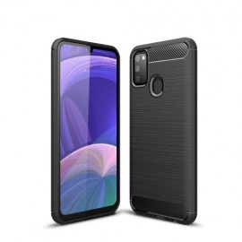 Coverup Armor Brushed TPU Back Cover - Samsung Galaxy M21 Hoesje - Zwart
