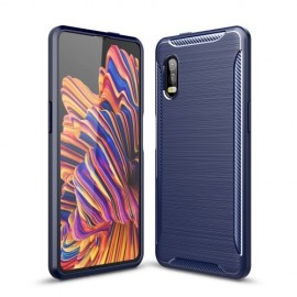 Armor Brushed TPU Samsung Galaxy Xcover Pro Hoesje - Blauw
