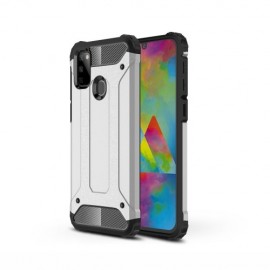 Coverup Armor Hybrid Back Cover - Samsung Galaxy M21 Hoesje - Zilver