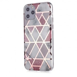 Coverup Marble Design TPU Back Cover - iPhone 11 Pro Hoesje - Roze