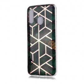 Coverup Marble Design TPU Back Cover - Samsung Galaxy A20e Hoesje - Emerald Green