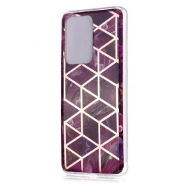 Coverup Marble Design TPU Back Cover - Samsung Galaxy S20 Ultra Hoesje - Violet