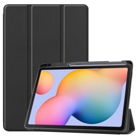 Tri-Fold Book Case - Samsung Galaxy Tab S6 Lite Hoesje - Zwart
